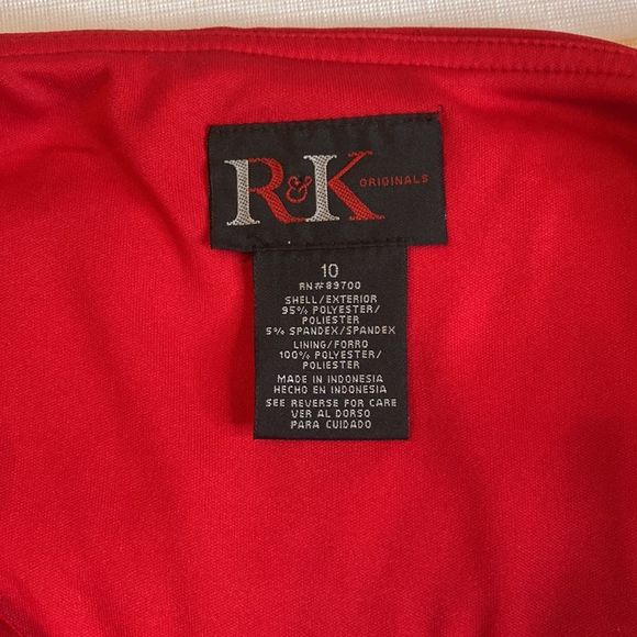 R&K Originals Dress Red Empire Waist Maxi Dress - Picture 8 of 10